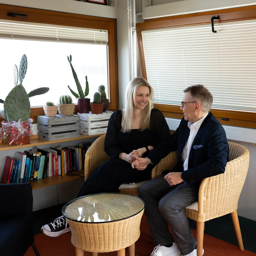 André und Leah Beier im Gespräch